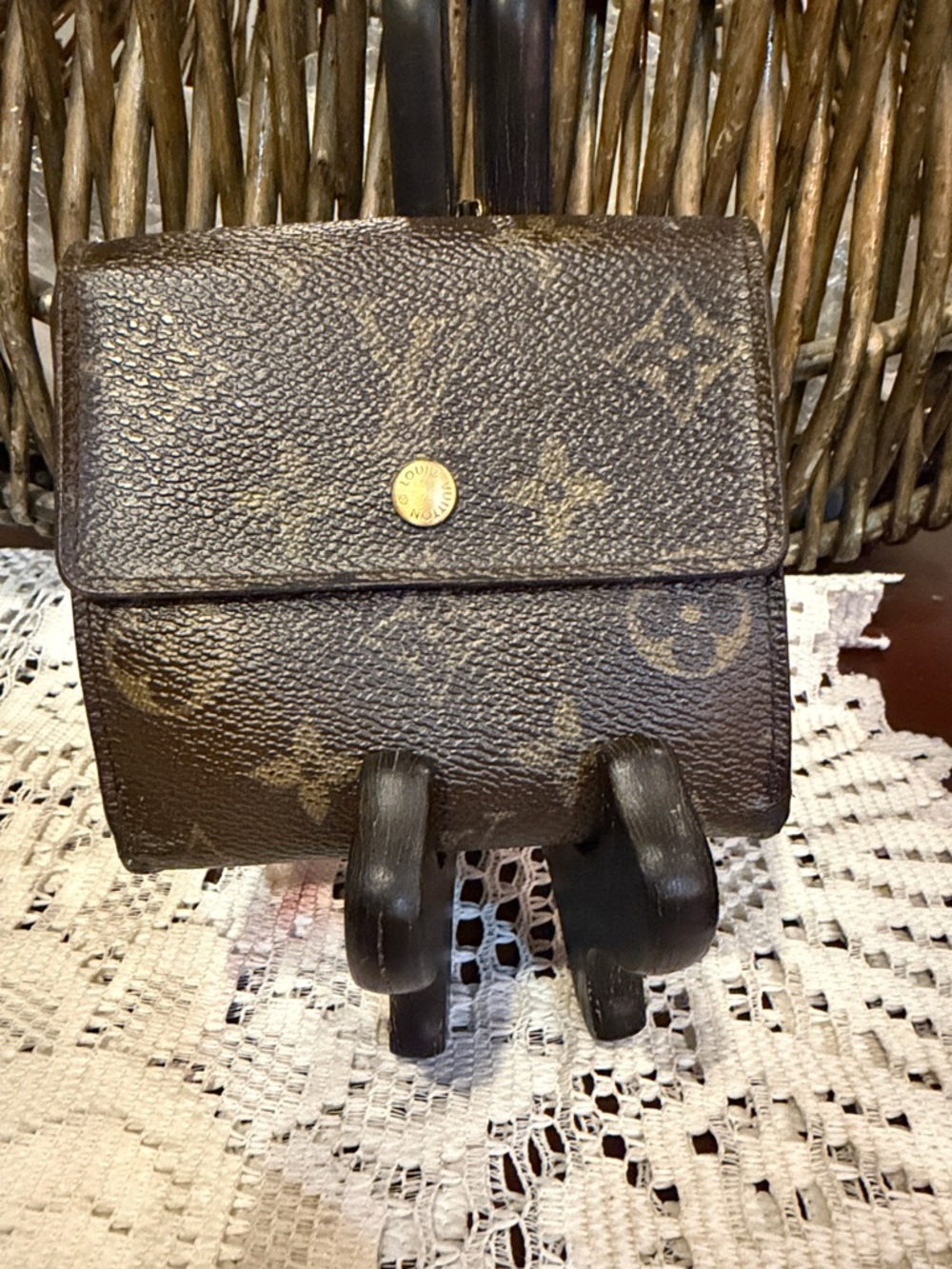 Louis Vuitton Monogram Canvas Wallet in Brown and Gold - Picture 2 of 8